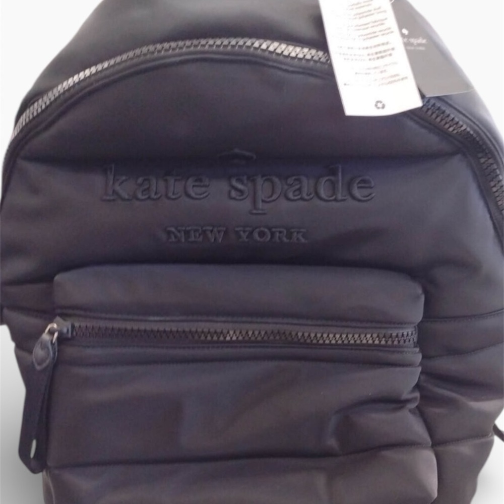 Kate Spade Black Nylon Backpack
